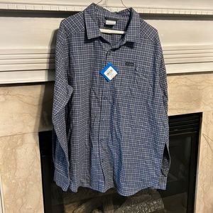 😀 Columbia flannel shirt LARGE🌼